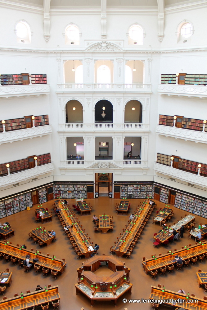 The La Trobe Reading Room of State Library Victoria in Melbourne, Australia