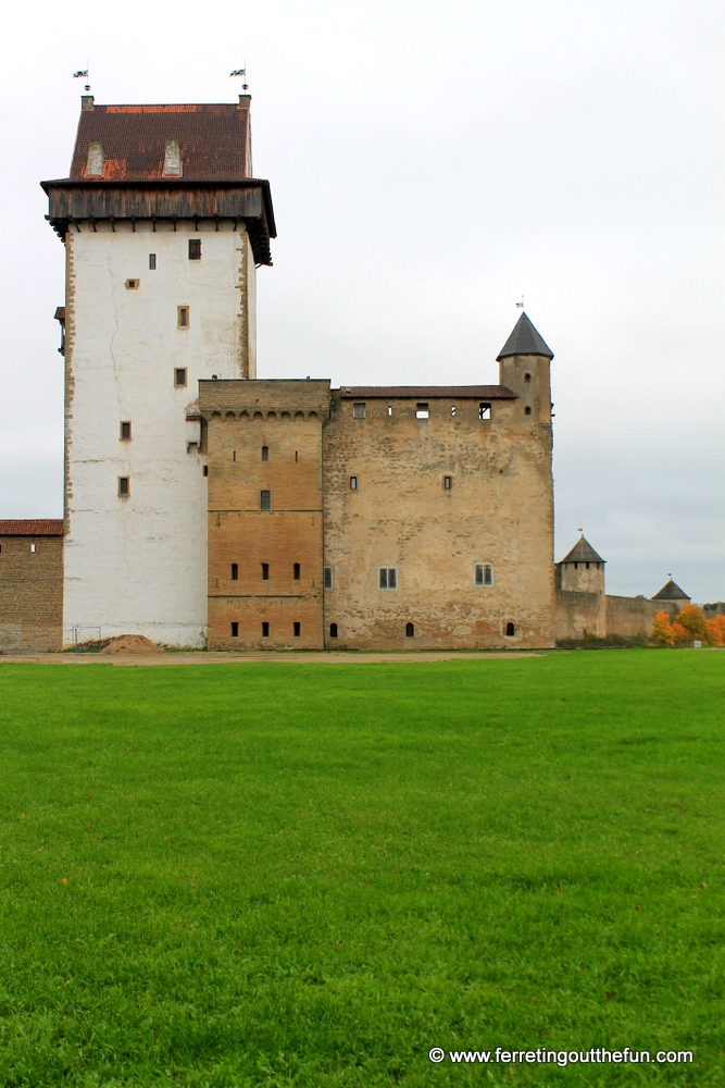 14th century Narva Castle in Estonia