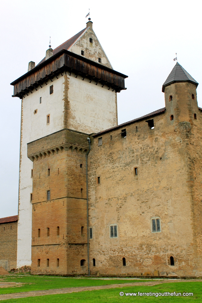 Hermann Tower, part of the medieval Narva Castle in Estonia