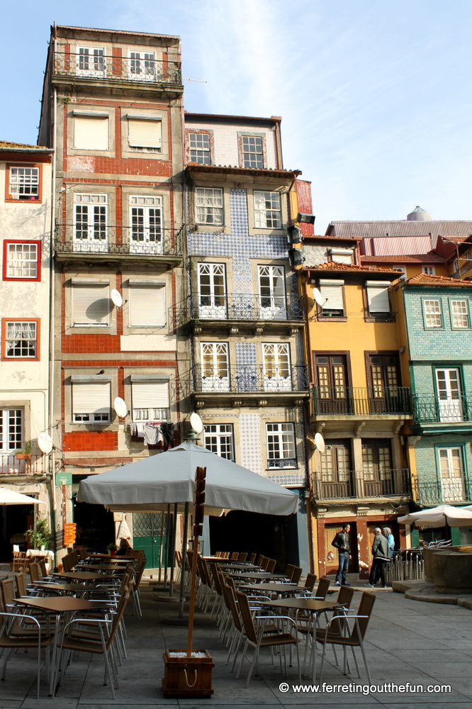 Townhouses stacked like Legos in Porto's Ribeira neighborhood