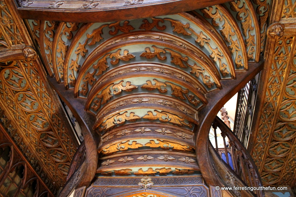 Livraria Lello bookstore stairs Porto