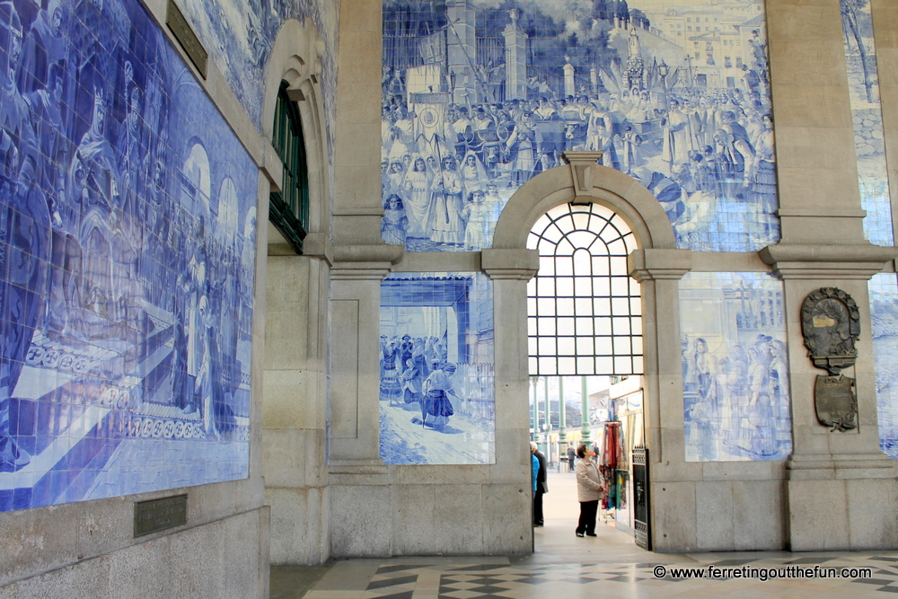 Porto blue and white tiles