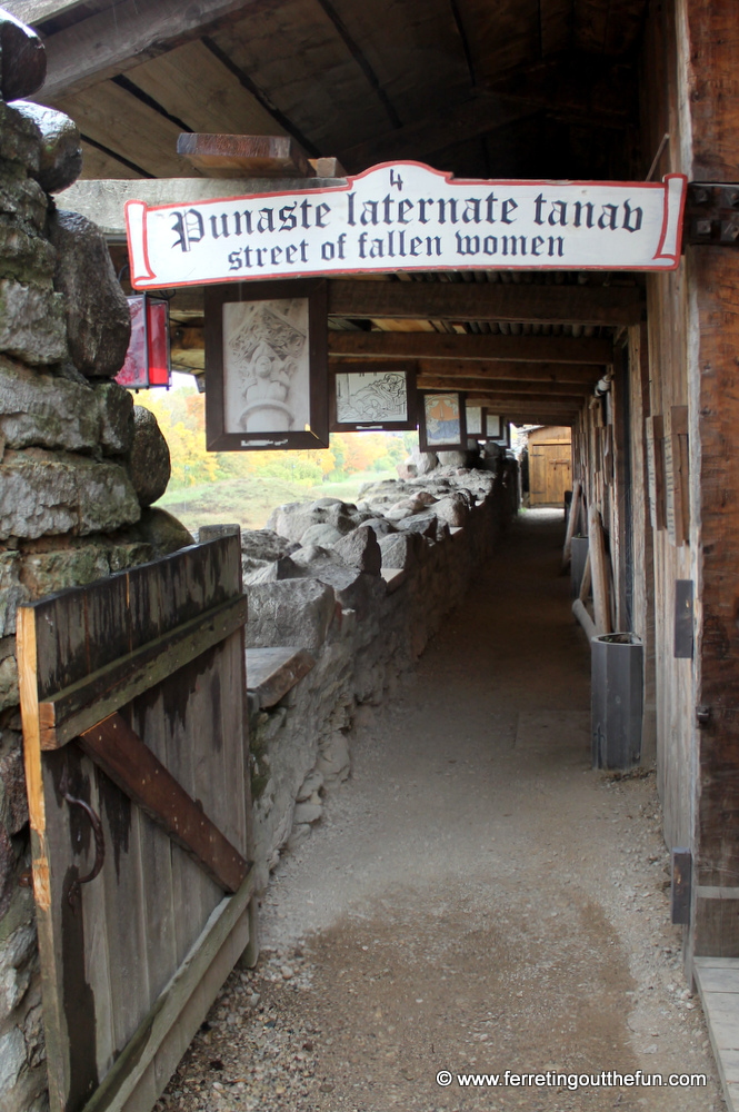 The former Red Light District of Rakvere Castle, Estonia