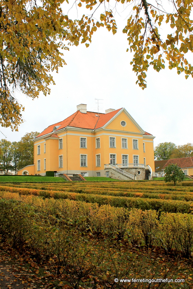 Autumn at Palmse Manor in Estonia