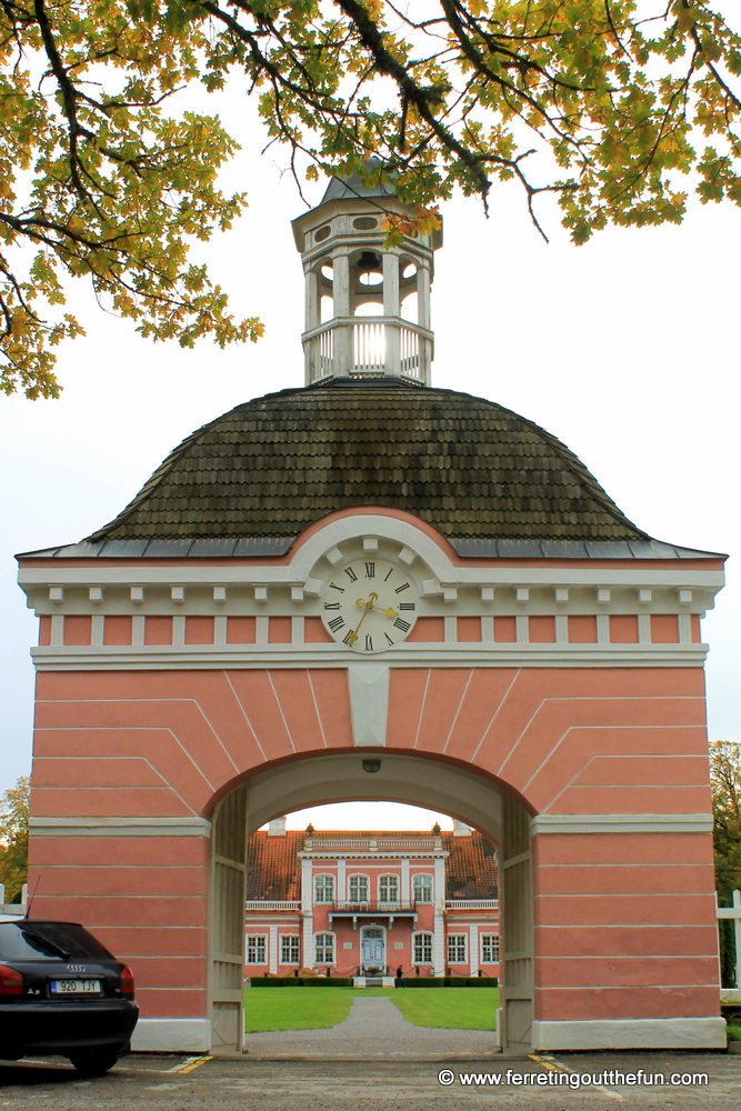 Grand entrance to Sagadi Manor in Estonia