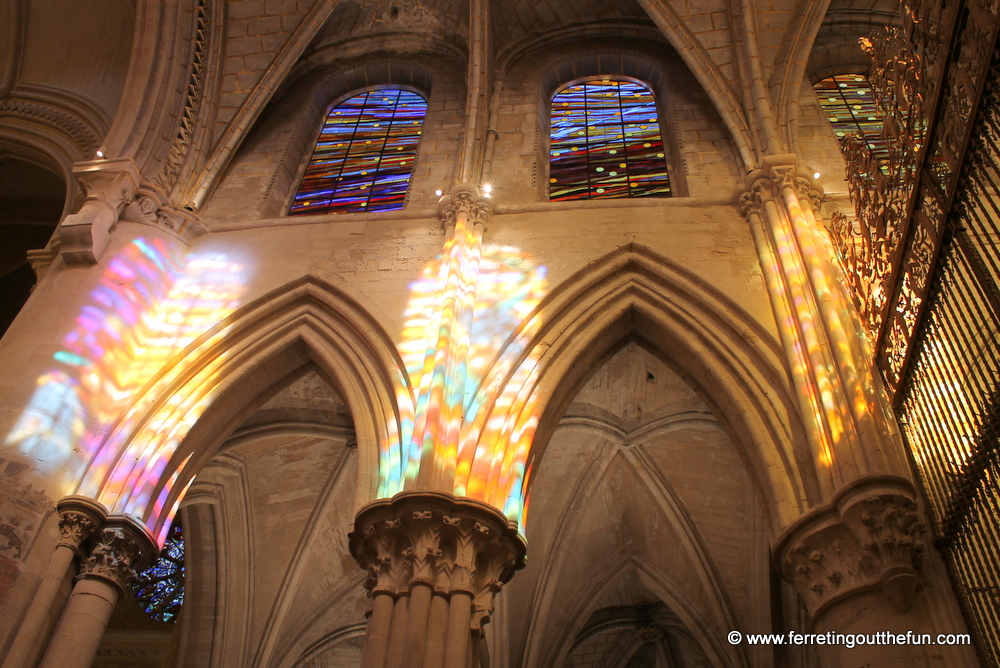 cuenca cathedral stained glass windows