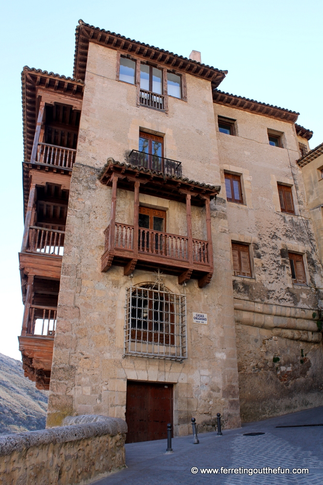 One of the famous Hanging Houses of Cuenca, Spain