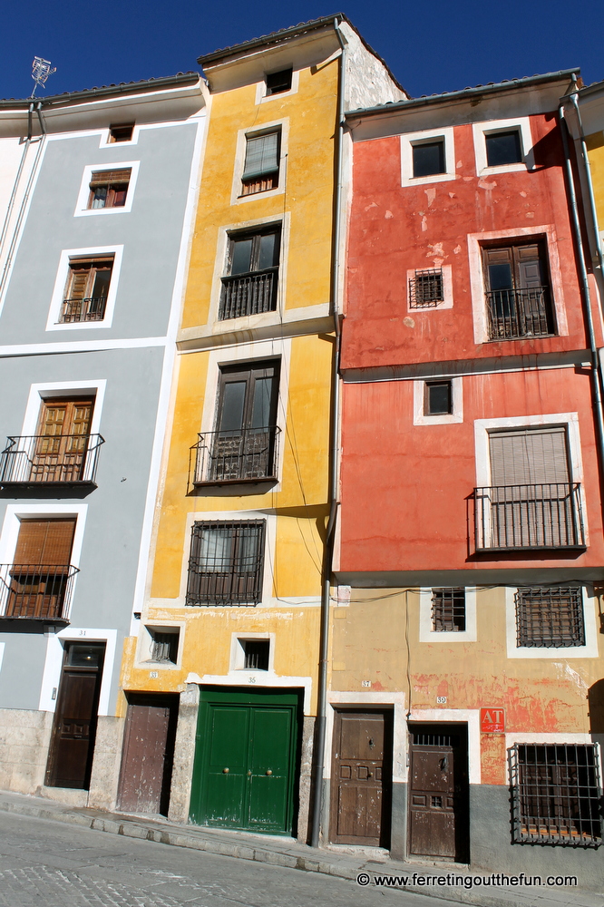 Colorful buildings in Cuenca, Spain