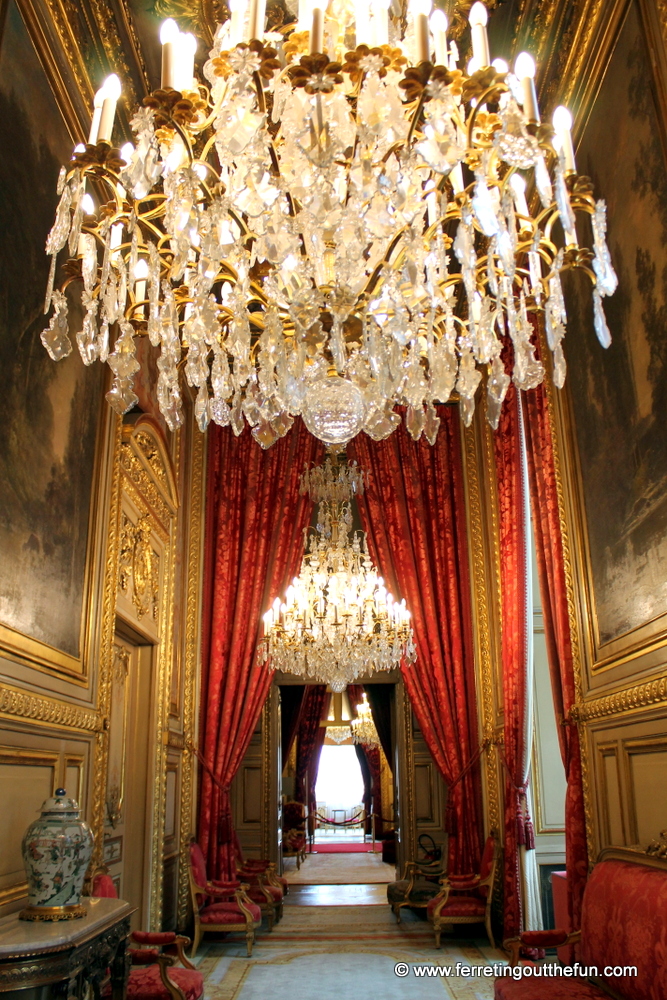 The grand Napoleon apartments in the Louvre museum, Paris