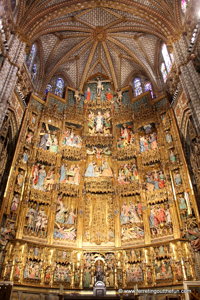 The astonishing altarpiece of Toledo Cathedral in Spain