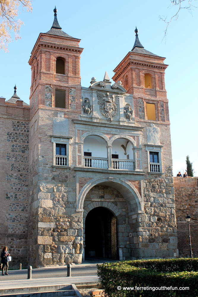 A gate leading to the walled city of Toledo, Spain