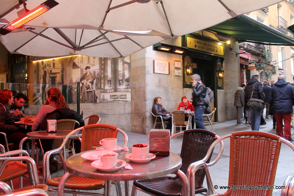 San Gines chocolate shop Madrid