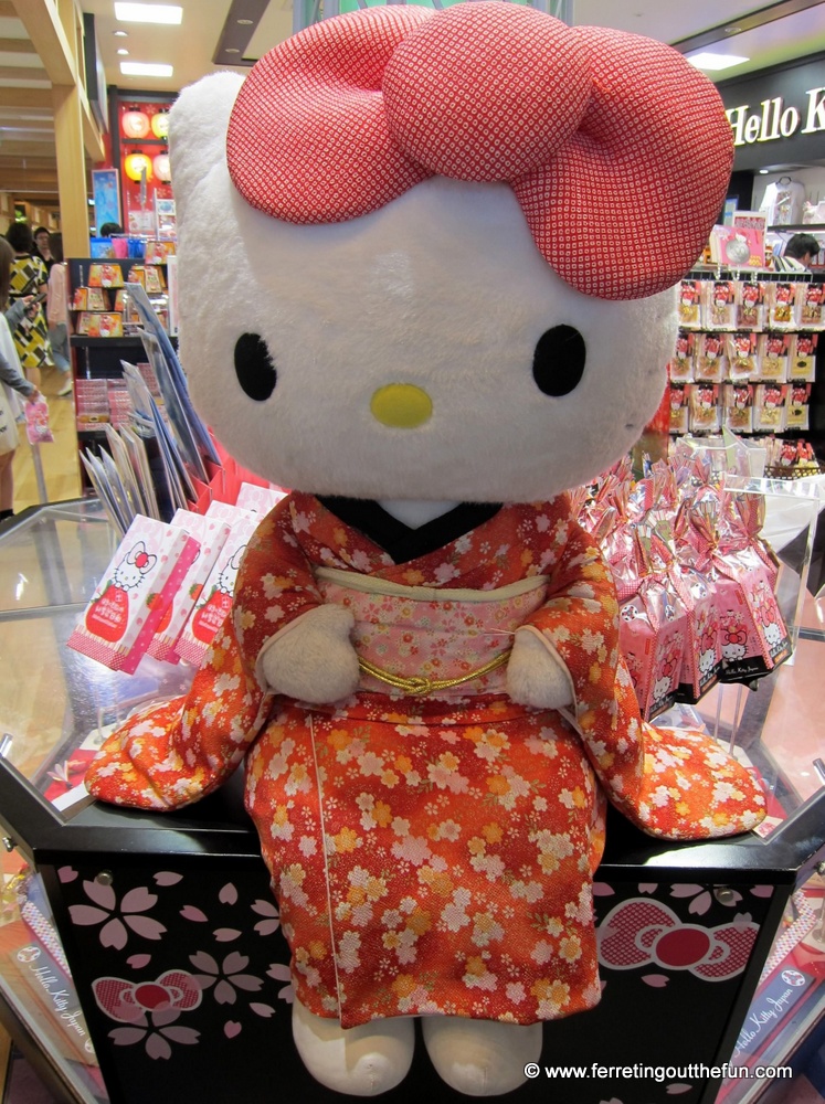 Hello Kitty wearing a kimono in Tokyo, Japan