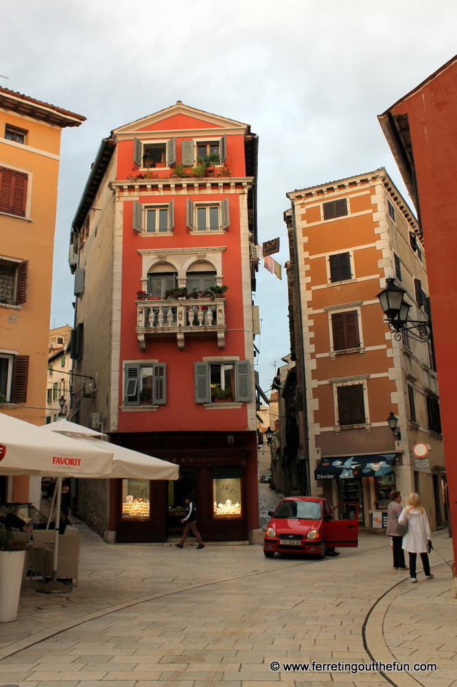 A charming European street scene