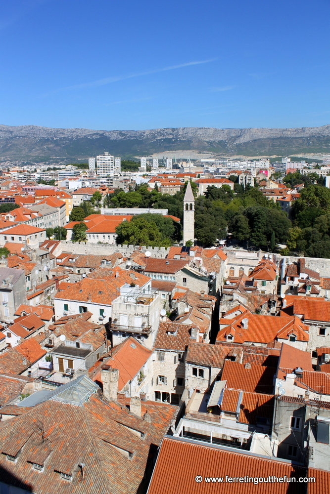 Rooftop view of Split, Croatia