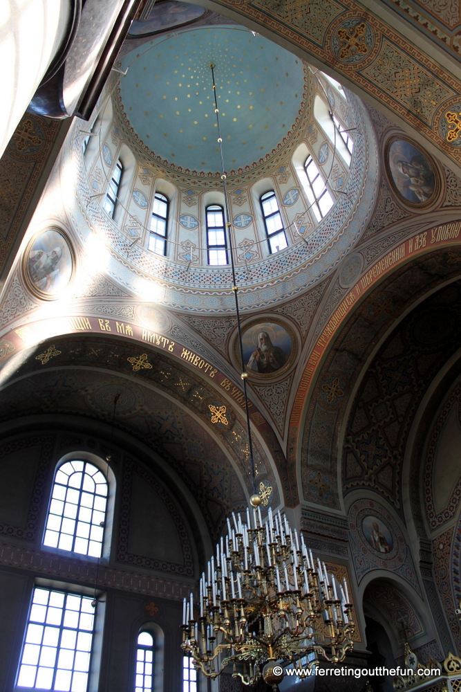 Magnificent interior of Uspenski Orthodox Cathedral in Helsinki