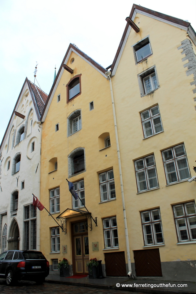 Tallinn's Three Sisters, 14th century merchants' houses that have been converted into a luxury hotel // Estonia
