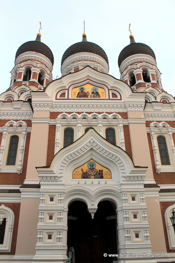 St Alexander Nevsky Russian Orthodox Cathedral in Tallinn, Estonia