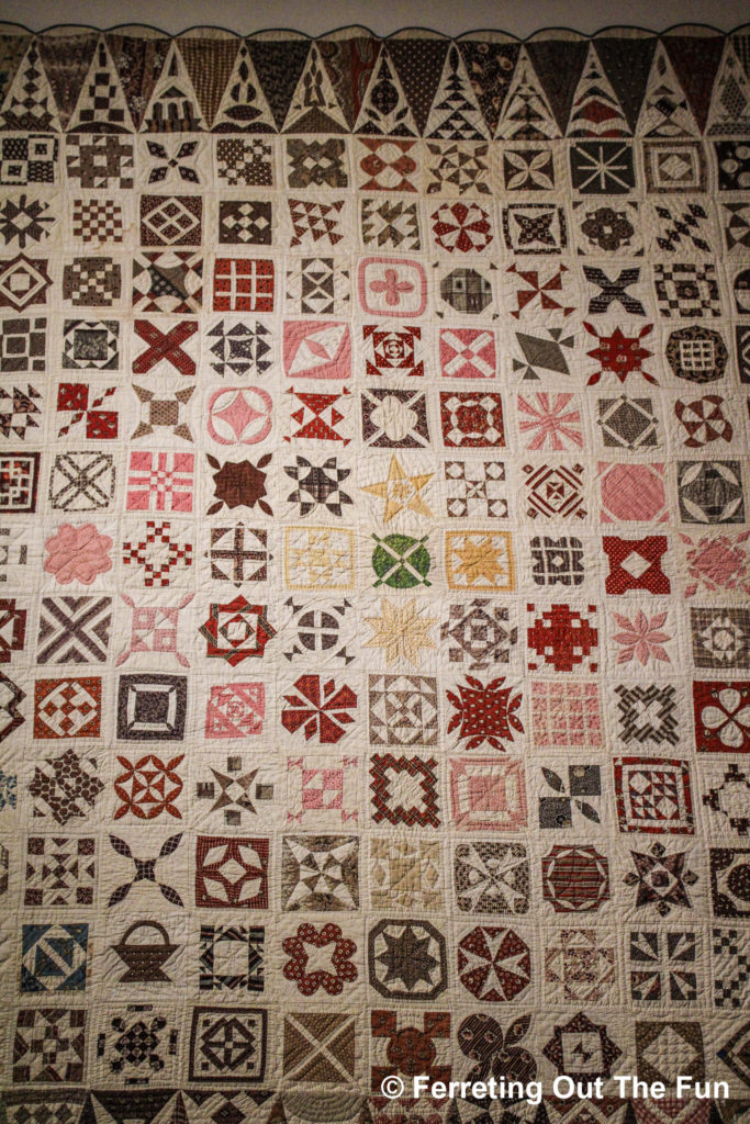 The 1863 Jane Stickle Quilt is made from 5,602 individual pieces of fabric // Bennington Museum, Vermont