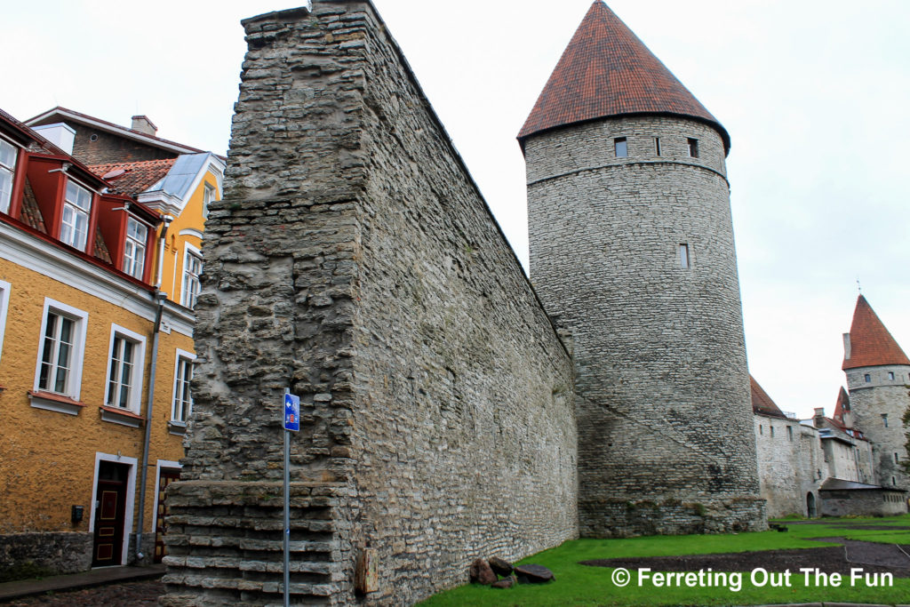 tallinn old town wall