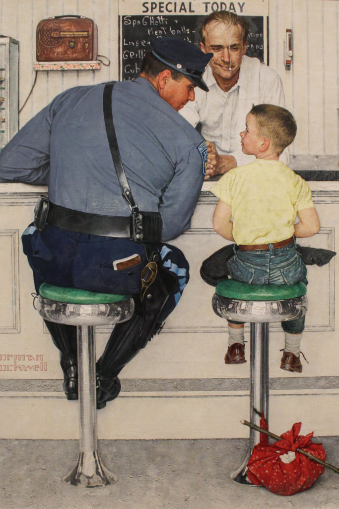 The Runaway, a painting by Norman Rockwell