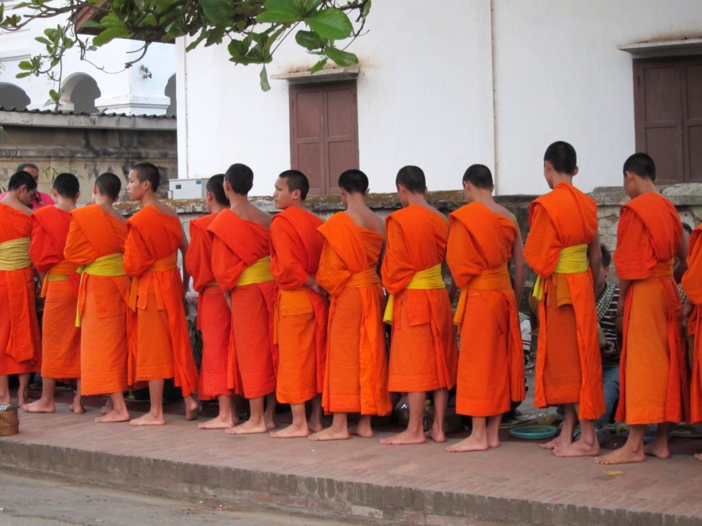 lao monks
