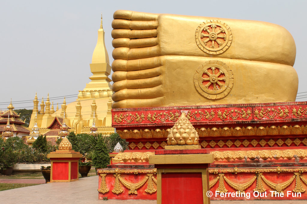 pha that luang vientiane sleeping buddha