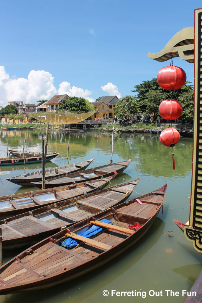 The colorful riverfront of Hoi An, Vietnam