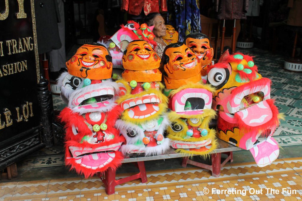 lion dance masks