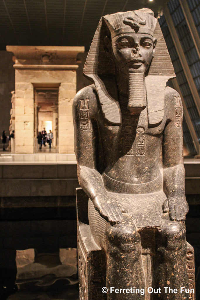 The Temple of Dendur in the Egyptian wing of the Metropolitan Museum of Art, New York
