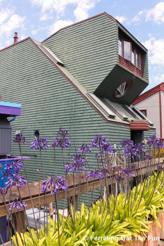 Believe it or not, this massive house is actually a houseboat that floats! Sausalito, CA