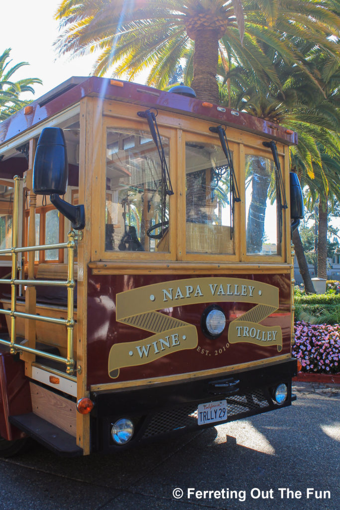 Napa Valley Wine Trolley, a classic cable car tour of California's premier wine region
