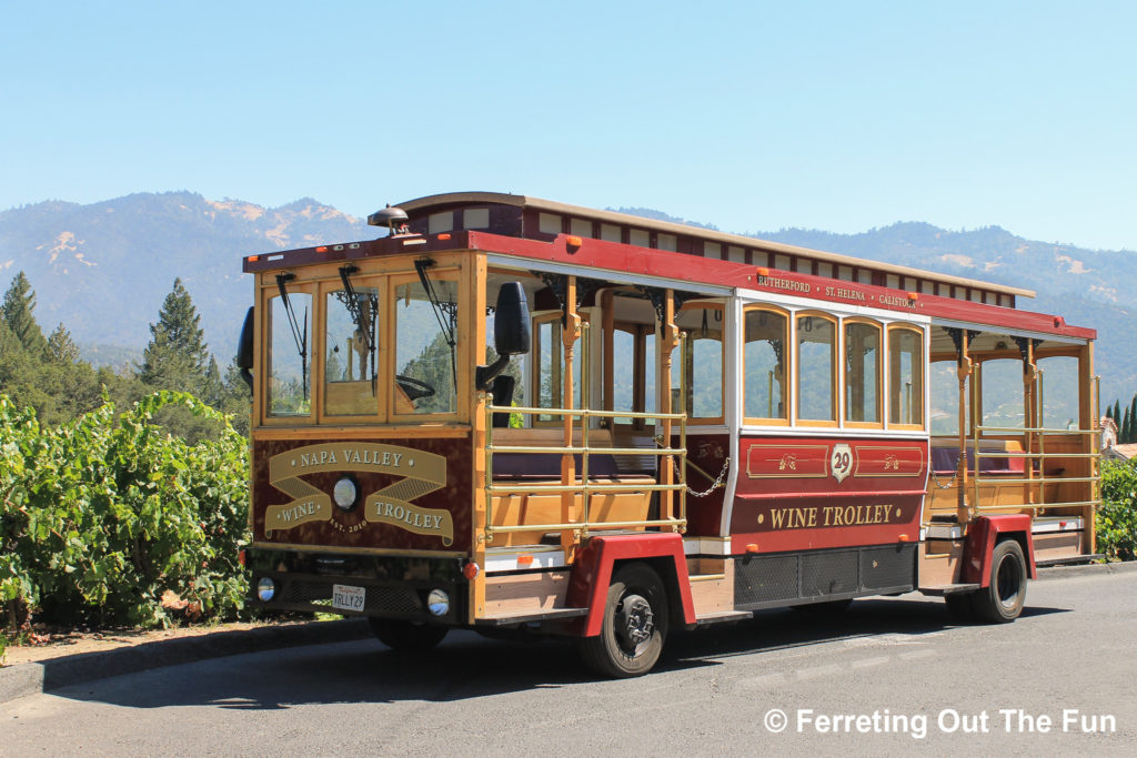 napa valley wine trolley