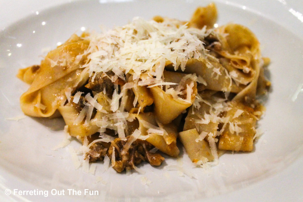 tagliatelle al ragù from bologna italy