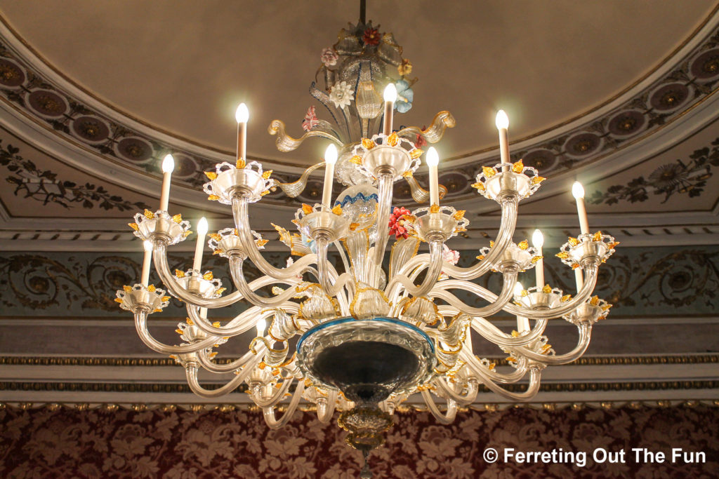 murano glass chandelier