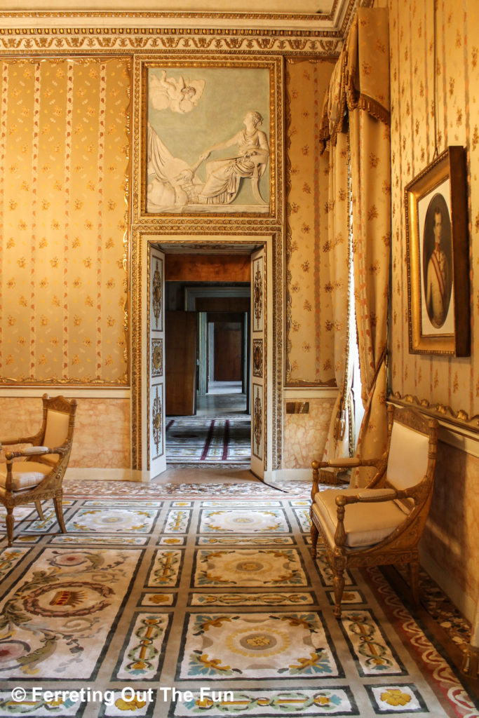 The opulent home of Empress Elisabeth during the Hapsburg era of Venice.