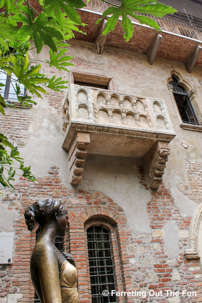 Juliet's House, the fictional scene of Shakespeare's Romeo & Juliet in Verona, Italy