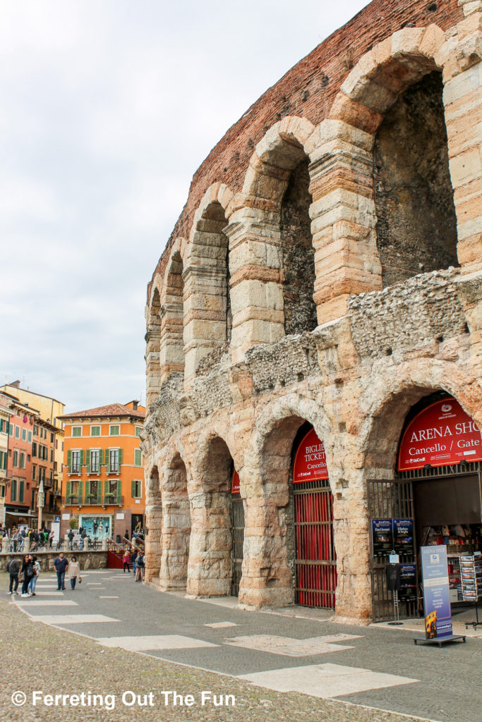 The Verona Arena is one of the best preserved Roman amphitheaters in the world. It is still used today for the Verona Opera Festival.