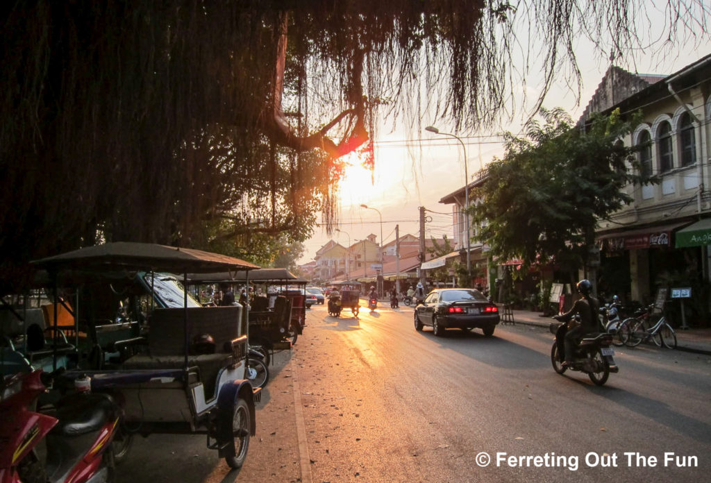 siem reap sunset