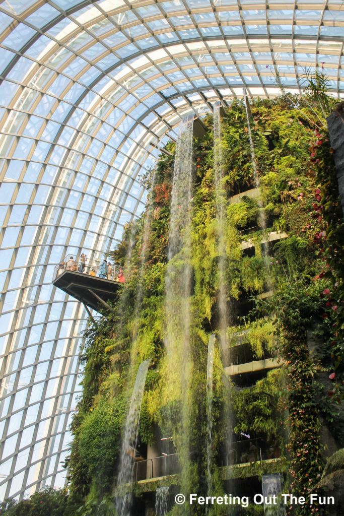The Cloud Forest, one of many incredible attractions at Gardens by the Bay, Singapore