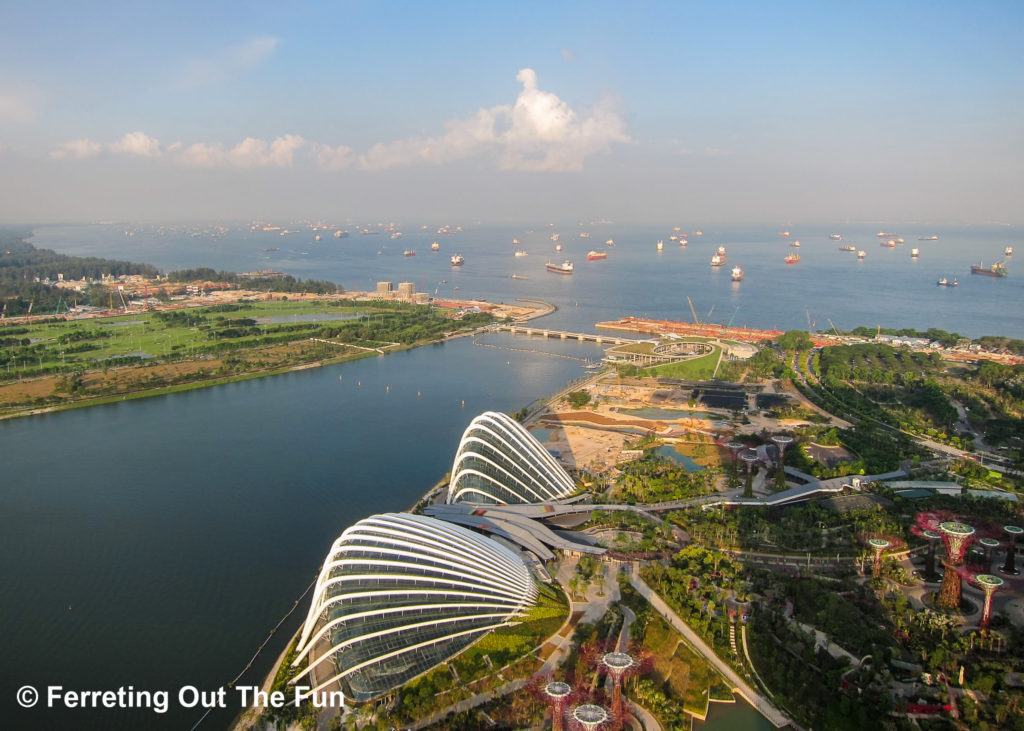 Marina Bay Sands view from roof