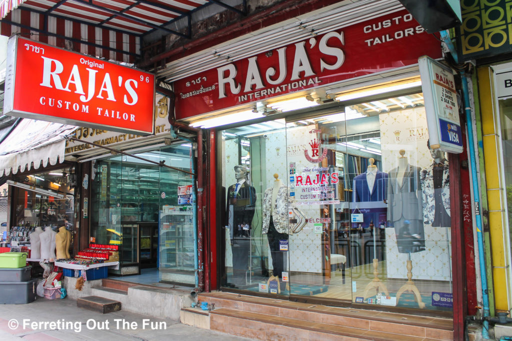 Raja's Tailor shop Bangkok