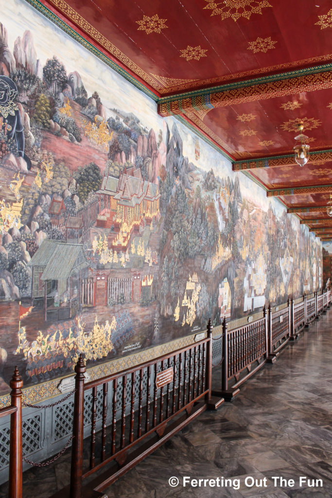 Ramakien Gallery of Wat Phra Kaew in Bangkok