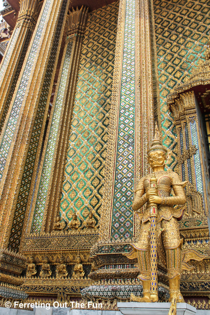 The stunning facade of Wat Phra Kaew in Bangkok