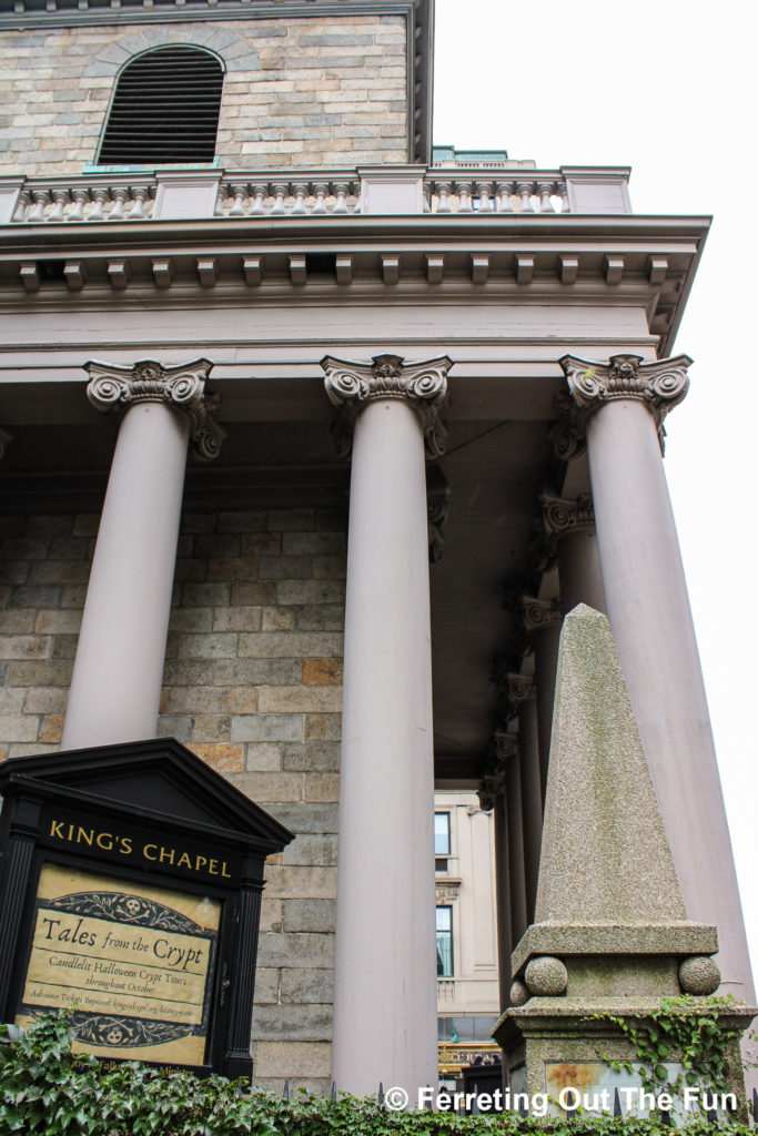 King's Chapel, a stop on the Freedom Trail in Boston