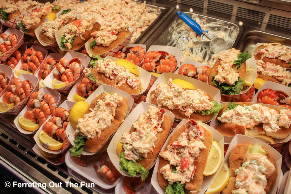 hot buttered lobster rolls