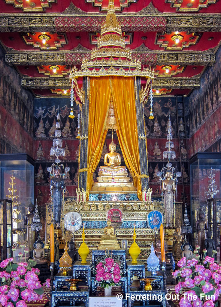 A special Buddha image has pride of place within the National Museum of Thailand in Bangkok.