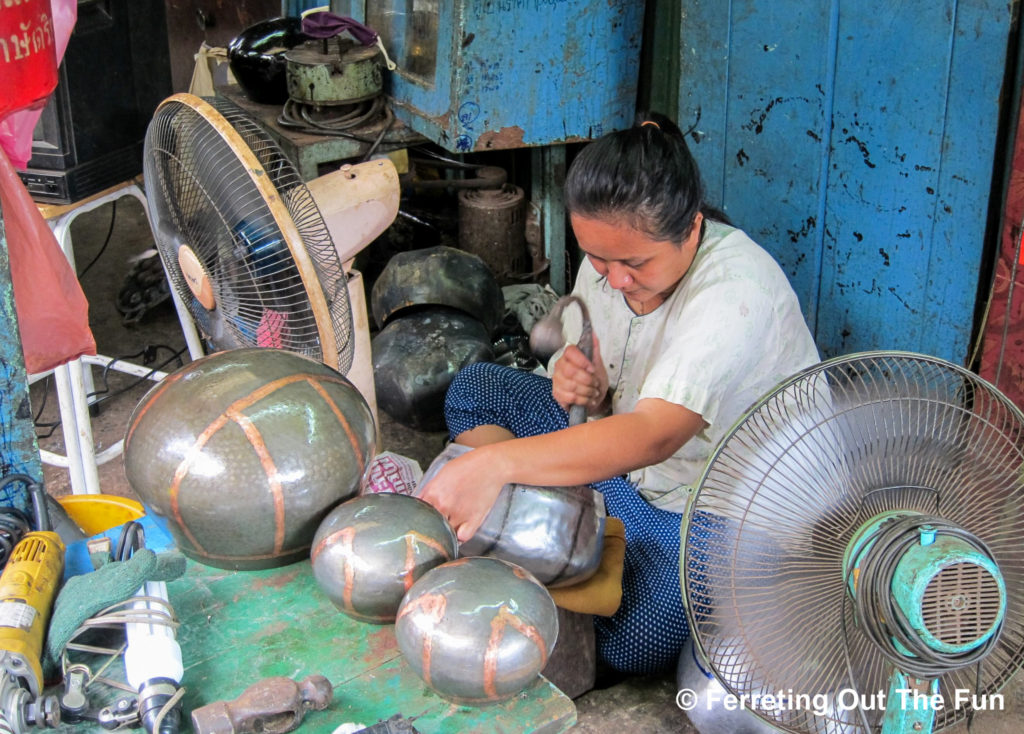 Bangkok alms bowl village