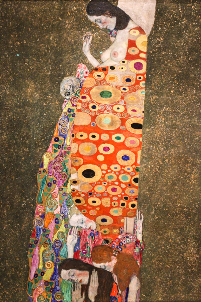 Hope II by Gustav Klimt, a masterpiece at the MoMA in New York