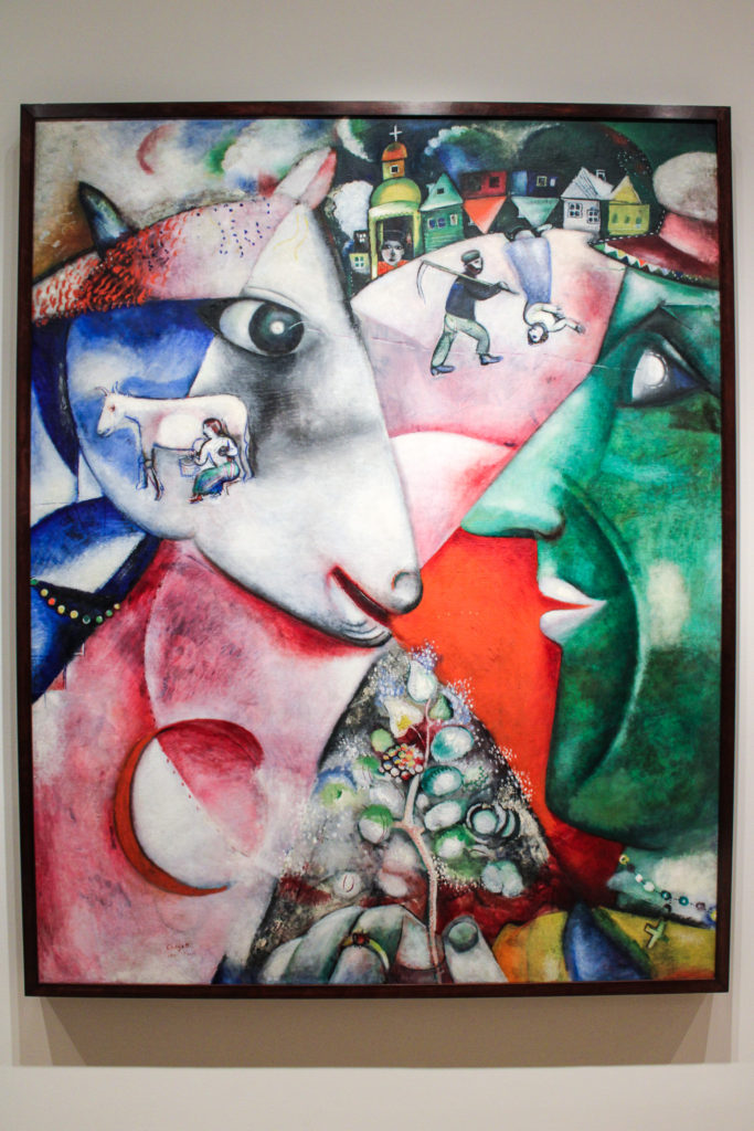 I and the Village by Marc Chagall, on display at the Museum of Modern Art in NYC